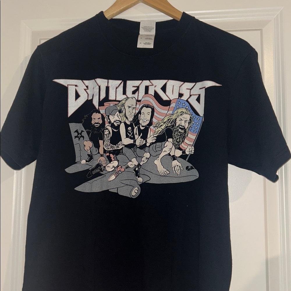 Fruit of the Loom Black Heavy Cotton T-Shirt 2014 battlecross size Medium